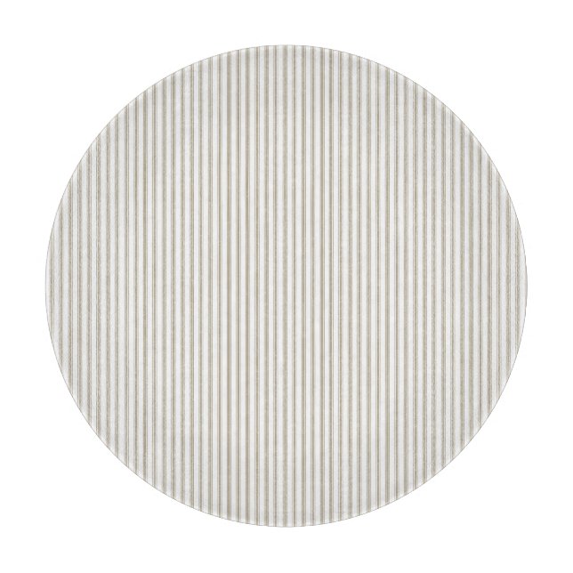 Planche À Découper Bande de cueillette beige et blanche (Devant)