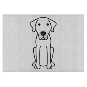 Planche À Découper Bande dessinée noire de chien de cabot de bouche