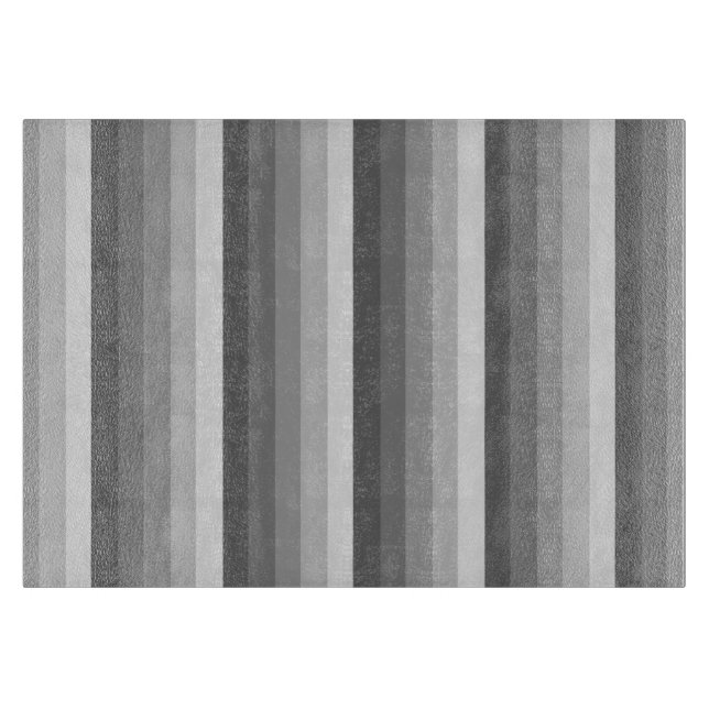 Planche À Découper Bandes d'ombre grises (Devant)