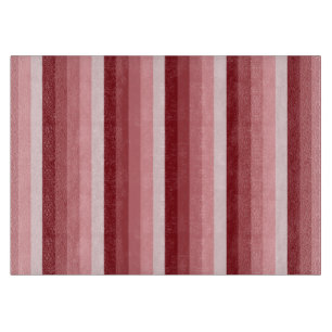 Planche À Découper Bandes d'ombre rouges