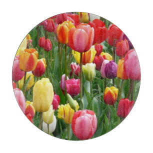 Planche À Découper Bannière Jardin Fleurs Tulip