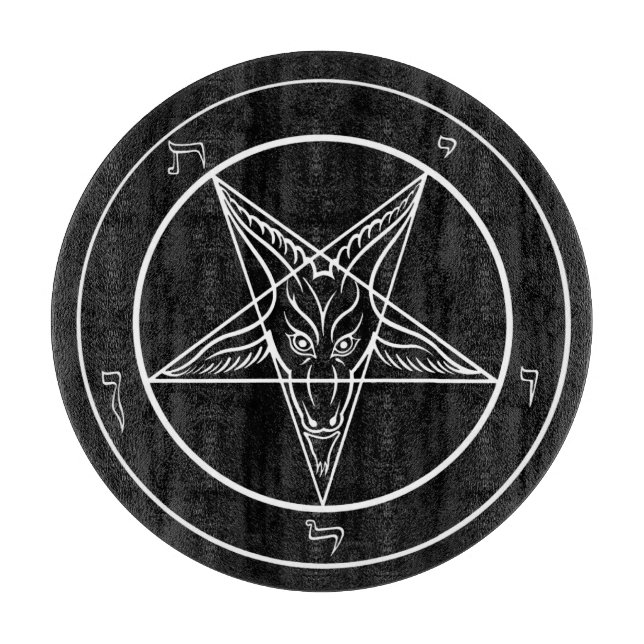 Planche À Découper Baphomet 12" conseil de taille du verre (Devant)