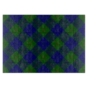 Planche À Découper Barclay tartan bleu vert plaid