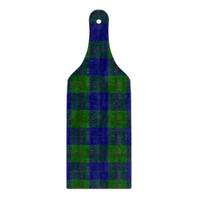 Planche À Découper Barclay tartan bleu vert plaid (Devant)