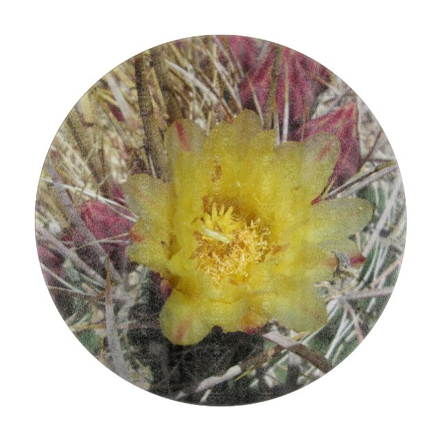 Planche À Découper Baril Cactus Fishhook Jaune (Devant)