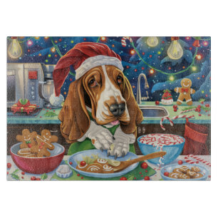 Planche À Découper Basset Hound Gîtes : Noël festif