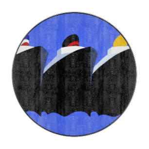 Planche À Découper Bateaux de croisière Poster vintage Ocean Liner