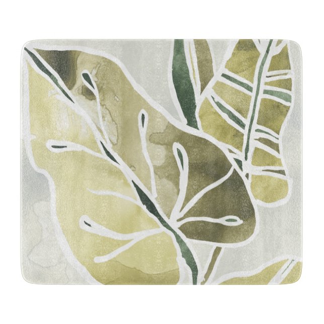 Planche À Découper Batik Feuille (Devant)