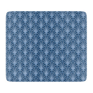 Planche À Découper Beau bleu Vintage japonais Motif ventilateur
