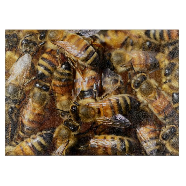 Planche À Découper Beaucoup d'abeilles de miel (Devant)