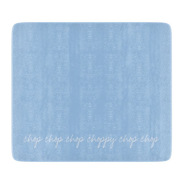 Planche À Découper Bébé personnalisé bleu (Devant)