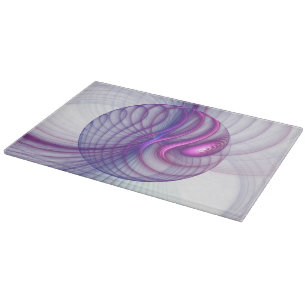 Planche À Découper Belle balançoire moderne art fractal abstrait rose