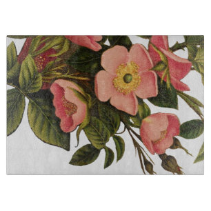 Planche À Découper Belle Botanique rose Rose vintage