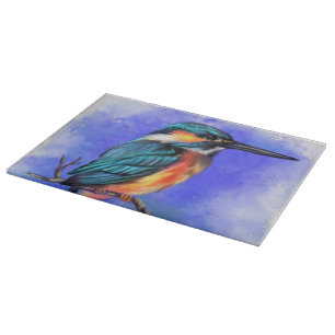 Planche À Découper Belle Commission de coupe d'oiseaux Kingfisher