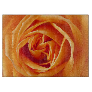 Planche À Découper Belle Fleur de Rose Jaune Florale