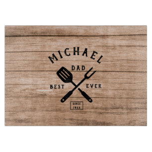Planche À Découper BEST DAD REtro Personnalisé JAMAIS Rustique impres