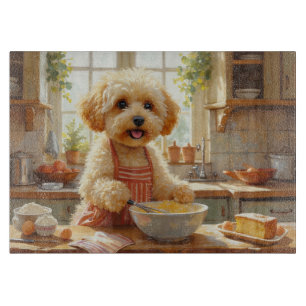 Planche À Découper Bichon frisé cuisine dans la cuisine