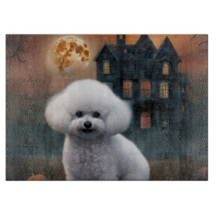 Planche À Découper Bichon Frise Halloween effroi