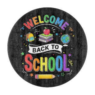 Planche À Découper Bienvenue à l'école les enfants Enseignant Premier
