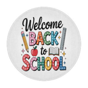 Planche À Découper Bienvenue au retour à l'école