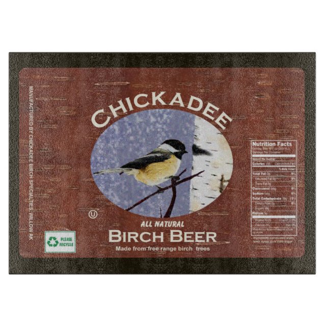 Planche À Découper Bière de bouleau à poulet (Devant)