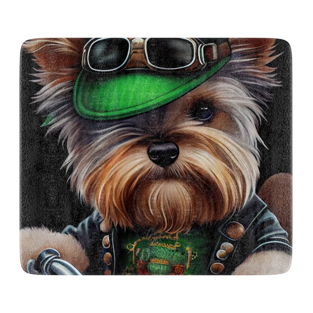 Planche À Découper Biewer Terrier Chien Conduite Vélo St. Patrick's D (Devant)