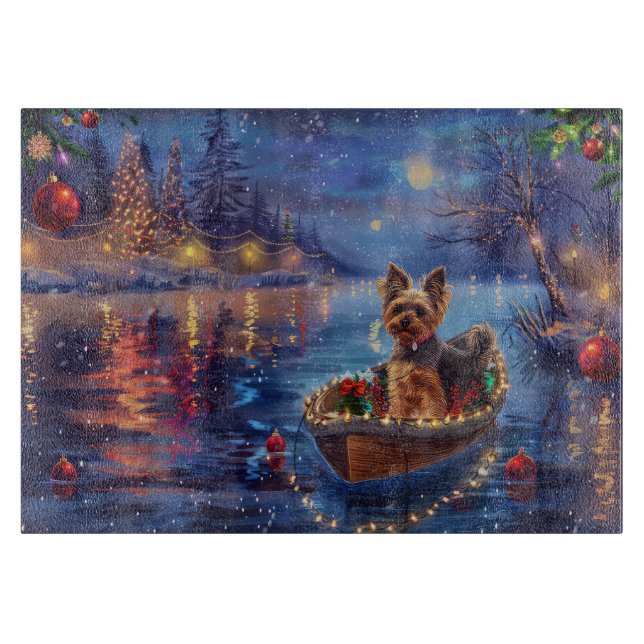 Planche À Découper Biewer Terrier Noël Festive Voyage (Devant)