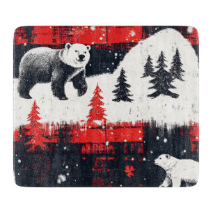 Planche À Découper Bison rouge Plaids Ours polaire