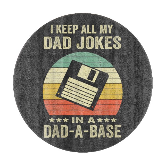 Planche À Découper Blagues drôles de papa pour hommes dans dad-a-Base (Devant)