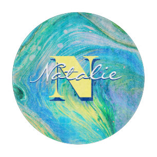 Planche à découper bleu acrylique Aqua