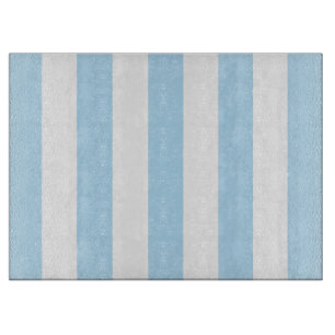 Planche À Découper Bleu, Blancs, Motif rayé