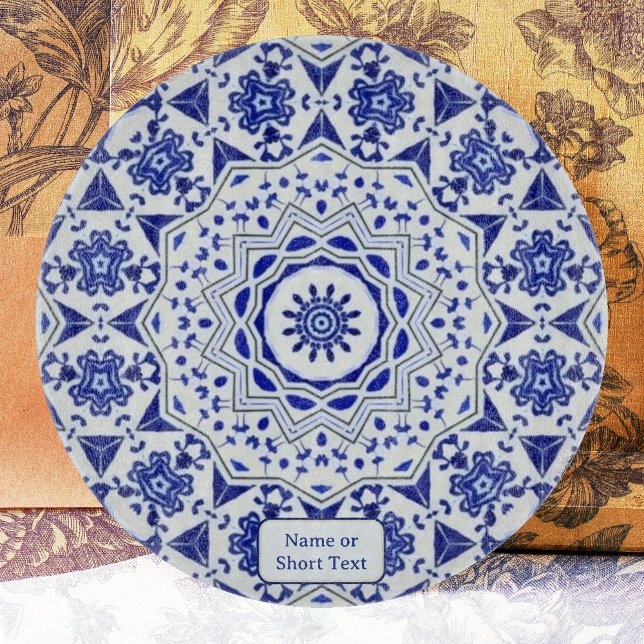 Planche À Découper Bleu Méditerranée / Blanc Carrelage étoile 12 bran (Créateur téléchargé)