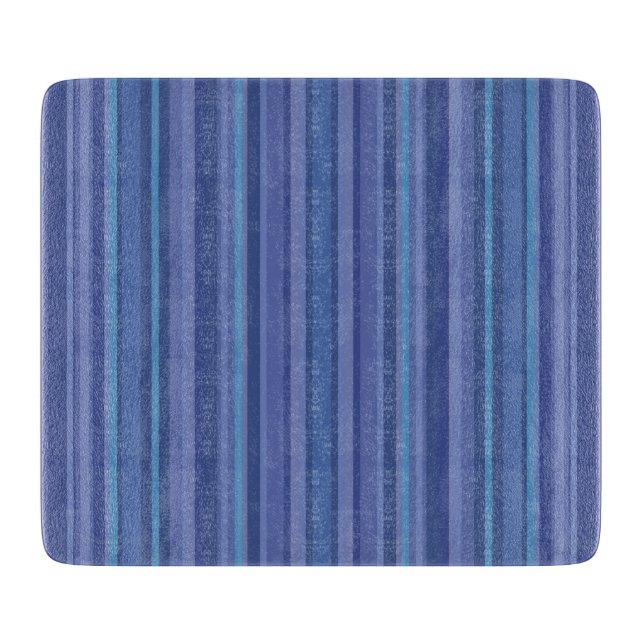 Planche À Découper Bleu moderne bande pourpre (Devant)
