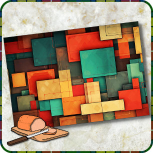 PLANCHE À DÉCOUPER - Blocs de couleur dans de nomb