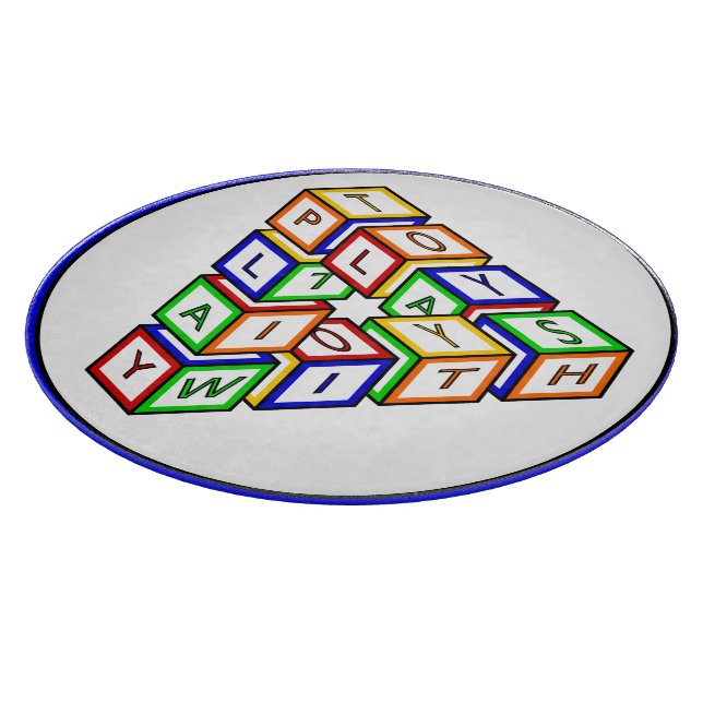 Planche À Découper Blocs de jouets rouge bleu jaune vert (Coin)