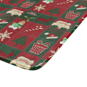 Planche À Découper Blocs de Noël-6x7 PANNEAU DE COUPE EN VERRE