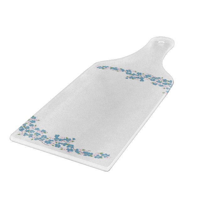 Planche À Découper Blossoms bleus (Coin)