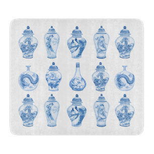 Planche À Découper Blue Willow Chinoiserie Ginger Jars Chine