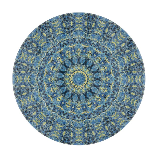 Planche À Découper Boho Abstrait Super Van Gogh Starry Nuit Mandala (Devant)