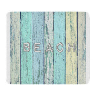 Planche À Découper Bois de flottage rustique de plage