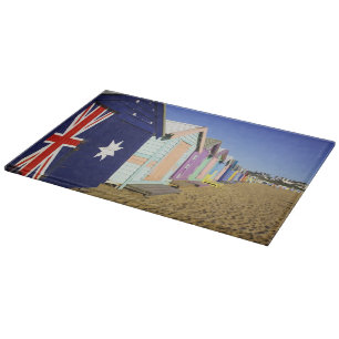 Planche À Découper Boîtes de bain, plage de Middle Brighton, Port