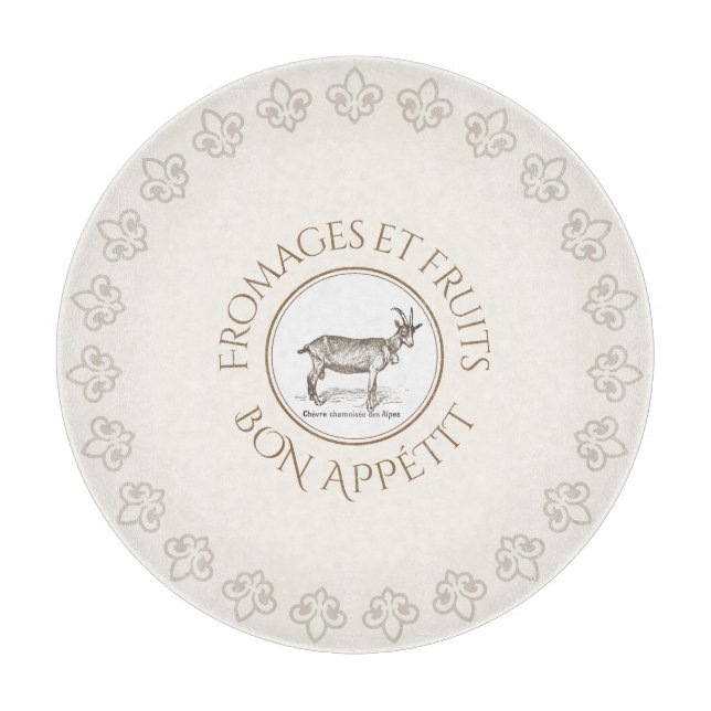 Planche À Découper Bon appétit Fruit et Fromage Chèvre (Devant)