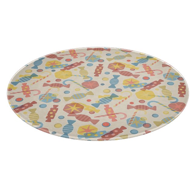 Planche À Découper Bonbons et motif de sucrerie (Coin)