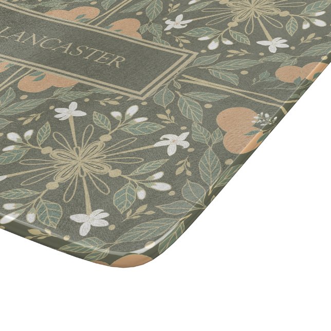 Planche À Découper Botanique Vert Olive (Coin)