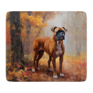 Planche À Découper Boxer en automne Feuilles automne Inspire