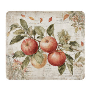Planche À Découper Branche de pommes de design de campagne vintage