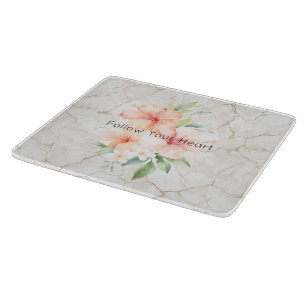 Planche À Découper Brise d'été Rouge pêche Hibiscus