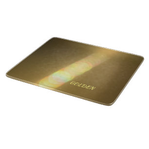 Planche À Découper Bronze doré verre personnalisable