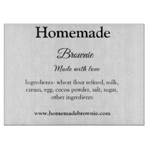 Planche À Découper Brownie maison fait avec amour ajouter texte site 