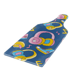 Planche À Découper Bunter Musikmix en rosa, blau, gelée
